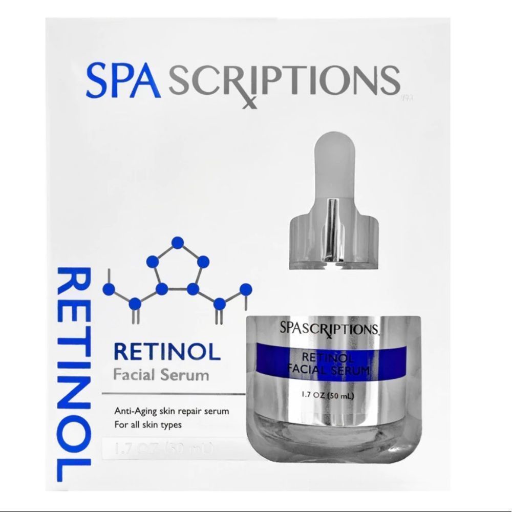 Spa Scriptions RETINOL Facial Serum Anti-Aging Skin Repair Serum 1.7 FL OZ NIB